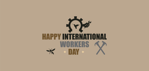 Wall Mural - Creative Artwork to Honor International Workers Day