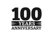 100 years logo or icon. 100th anniversary badge. Birthday celebrating, jubilee emblem design with number twenty. Vector illustration.