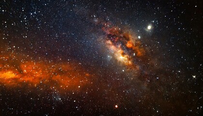 Wall Mural - astrophotography image of a starry night cosmos, featuring a mesmerizing universe spiral with galaxi