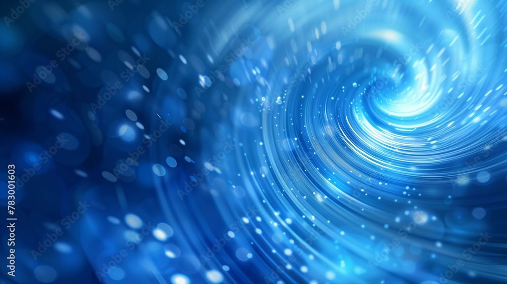 Water Style Bitmap Vortex blue water background poster. Abstract concept banner. Digital ...