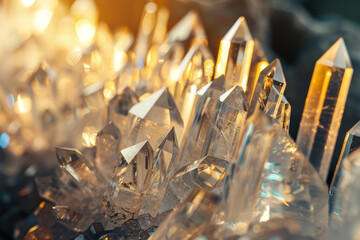 Canvas Print - an artistic display of crystals - generative ai