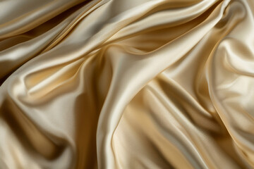 Flowing texture of high-quality natural silk fabric - Generative AI