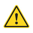 Yellow Hazard Warning Attention Sign. Vector