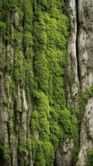 Wall Mural - background, texture, old boards with moss.