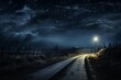 A road under a starry night sky, evoking a sense of wonder