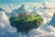 Enchanted Sky Haven: A Dream Above the Clouds