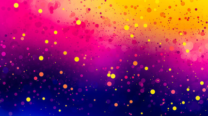 Wall Mural - abstract colorful background with sparkling dots in navy blue, yellow and fuchsia tones