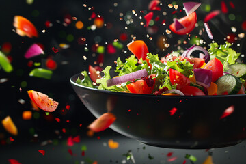 Wall Mural - vegetables salad on bowl