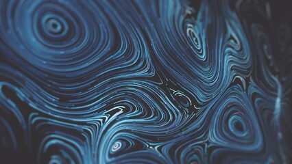 Wall Mural - Abstract Swirling Nodes Background/ Animation of an abstract technology background with circular nodes flowing and depth of field