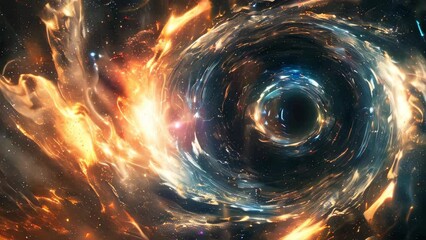 Wall Mural - The inside of a black hole