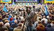 Authentic Lifestyle Photography: Photojournalist Capturing Candid Moments at a Political Rally