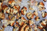 Fototapeta Nowy Jork - Crab claws at Billingsgate Fish Market