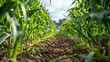 Genetically modified crops in field, bioengineering food security, dawn of agritech ar 52