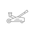 Trolley jack line outline icon
