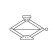 Scissor jack line outline icon