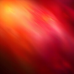 Canvas Print - Vibrant Red and Orange Abstract Bokeh Background with Light Trails and Dynamic Energy Patterns