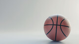 Fototapeta  - Isolated Basketball on White Background. Generative AI
