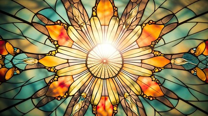 Canvas Print - glass vintage light rays