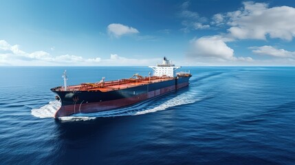 Poster - ocean oil tanker