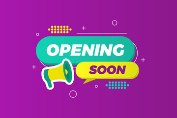 Vector opening soon sale poster sale banner design template with editable text effect