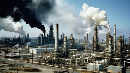 Poster - complex oil refineries