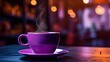 coffee purple cup