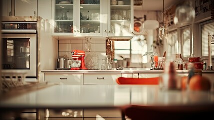 Sticker - soft blurred kitchen interior