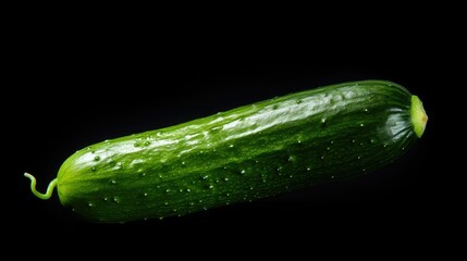 Wall Mural - dramatic isolated cucumber background