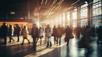 Canvas Print - movement light blur