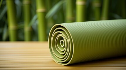 Sticker - peaceful bamboo background