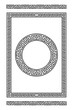 frames traditional antique greek ornament set card circle decoration pattern sign element rectangular motiv vector fret