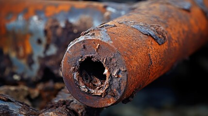 Canvas Print - steel oil pipe