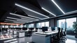 grid modern office lighting