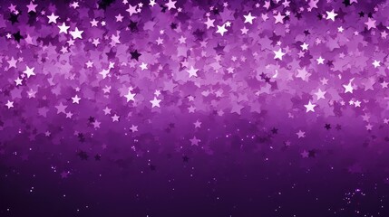 Sticker - royal purple stars background