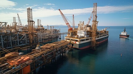 Wall Mural - exploration offshore oil