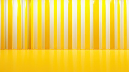 Poster - walls yellow paint stripe