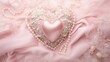 passion heart background pink