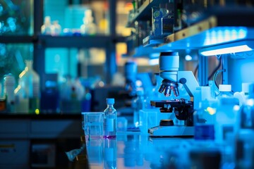 Aufkleber - Professional Female Scientist Engaged in Research at Modern Laboratory