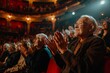 © Pure Imagination - Elderly Audience Applauding in a Theater