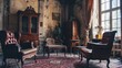 © crazyass - A historical building setting with vintage furniture, hosting a meeting with a long-standing client