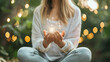 Reiki spiritual hand healing energy wellness - by generative ai