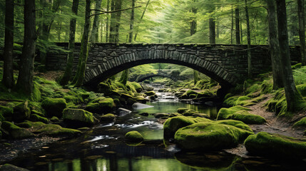 Wall Mural - old stone bridge..