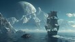 Pirates and adventures imagined on the high seas of alien planets surveyed by an exoplanet surveyor