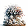 macro or closeup of sea life animal like alien life detailed image 