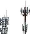 © Tanon - mobile phone 5G tower isolated