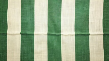 Wall Mural - fabric with green and white vertical stripes