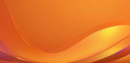 Wall Mural - Holographic orange waves background