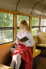 book, communism, dress, electrical, exam preparation, female, historical, national, nostalgia, old, 