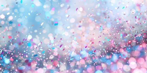 Sticker - Colorful confetti falling from the sky, perfect for celebration events