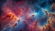 Space star nebulas. dazzling, multicolored star and galaxy clusters